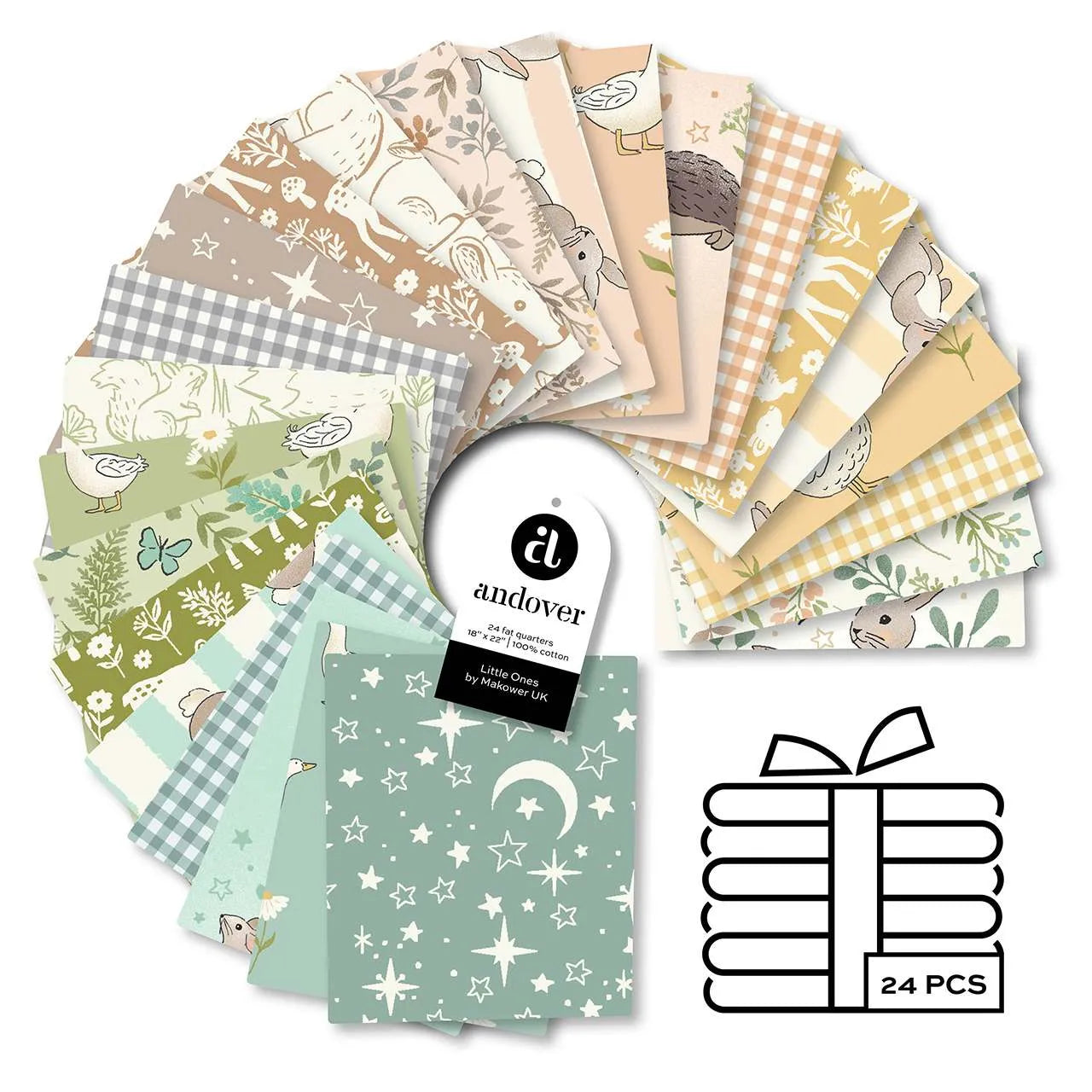 Little Ones - 24pcs Fat Quarter Bundle - Makower UK