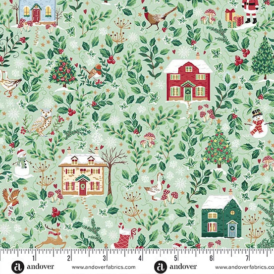 Country Christmas - Houses - Makower UK