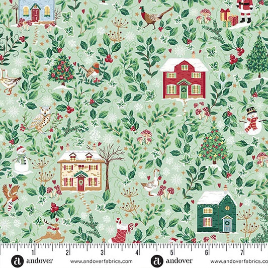 Country Christmas - Houses - Makower UK