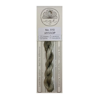 *Discontinué* 810 Hyssop - Fils à broder pré-coupés Mouliné - Cottage Garden Threads