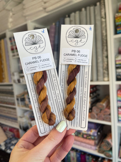 *RETIRED* PB06 Caramel Fudge - Pre-cut floss - Cottage Garden Threads