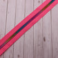 Pink-Rainbow Teeth Zipper Tape # 5 Zipper (1 Meter)