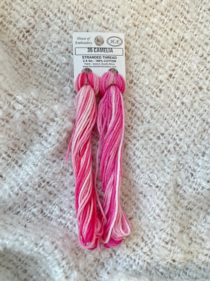 35 Camellia - Embroidery Floss 2x5m - House Of Embroidery