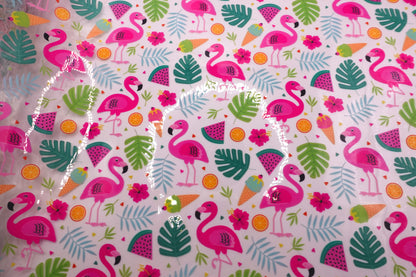 Flamingo Summer - Clear TPU 12"x Approx. 52"