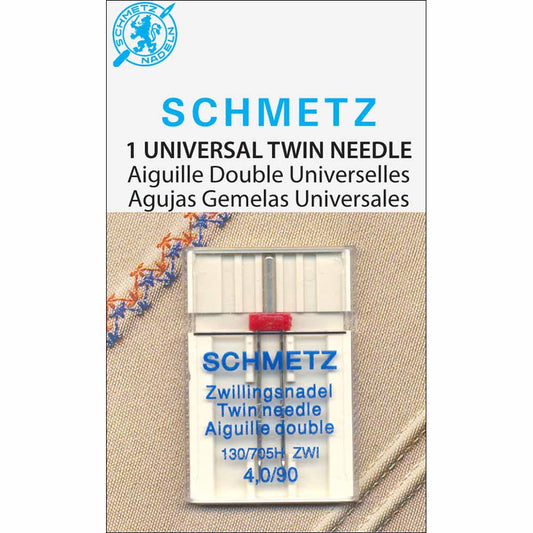 SCHMETZ #1795 Twin Needle Carded - 90/14 - 4.0mm - 1 count
