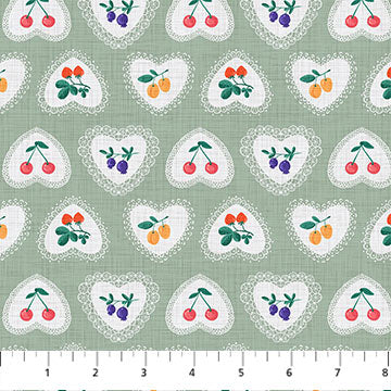 **PRÉCOMMANDE** Cherry Orchard - Doilies (Vert) - Figo Fabrics