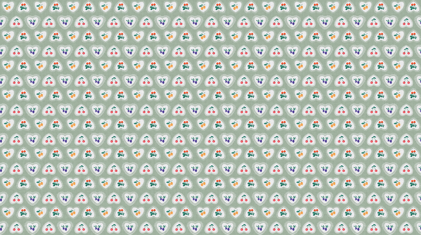 **PRÉCOMMANDE** Cherry Orchard - Doilies (Vert) - Figo Fabrics