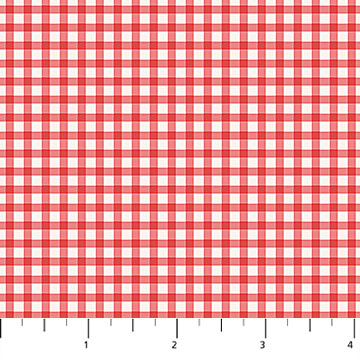 **PRÉCOMMANDE** Cherry Orchard - Gingham (Rouge) - Figo Fabrics