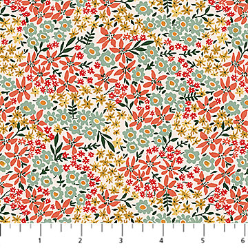 **PRÉCOMMANDE** Cherry Orchard - Calico (Red Multi) - Figo Fabrics