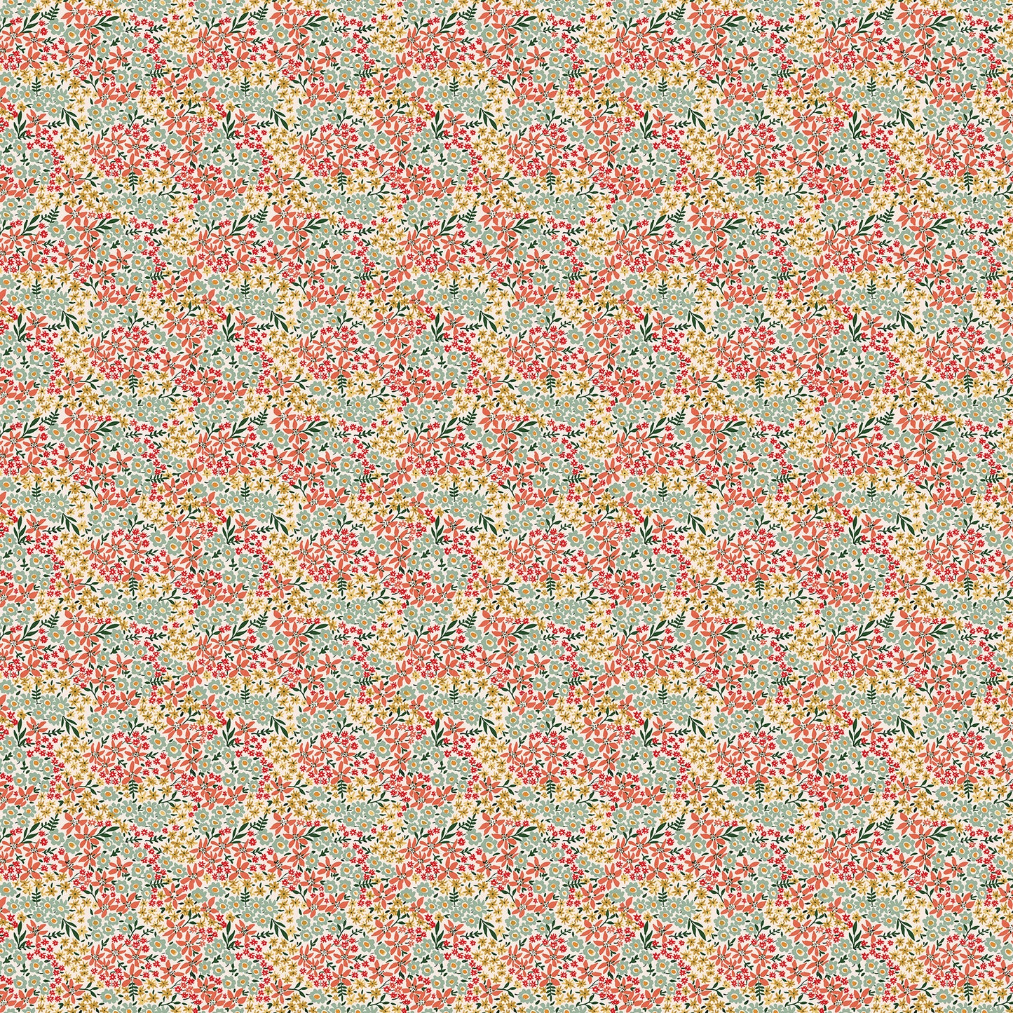 **PRÉCOMMANDE** Cherry Orchard - Calico (Red Multi) - Figo Fabrics