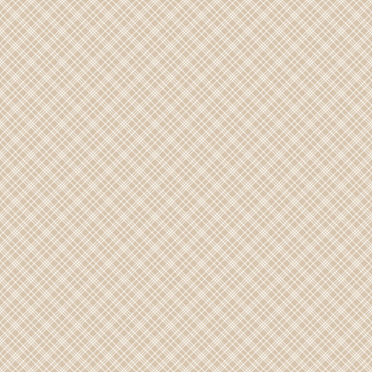**PRÉCOMMANDE** Always By My Side - Checks (Taupe) - Figo Fabrics