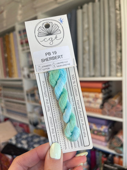 *Discontinué* PB 19 Sherbert - Fils à broder pré-coupés Mouliné - Cottage Garden Threads