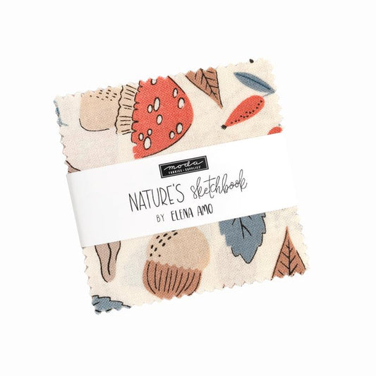 Nature's Sketchbook (Elena Amo) - 2.5" Mini Charms - Moda