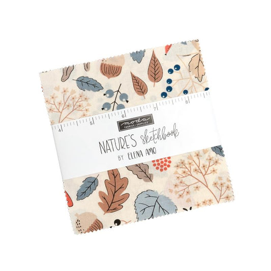 Nature's Sketchbook (Elena Amo) - 5" Charms - Moda