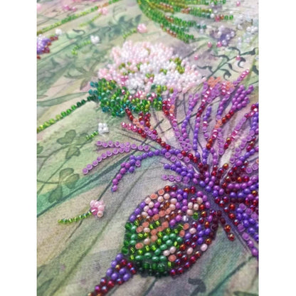 Cornflowers in the Field Beading Embroidery Kit - Abris Art