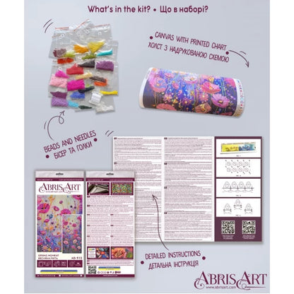 Spring Moment Beading Embroidery Kit - Abris Art