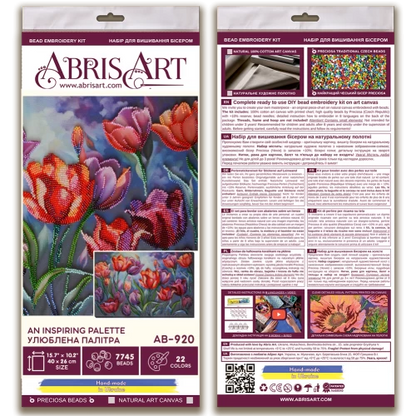 An Inspiring Palette Beading Embroidery Kit - Abris Art