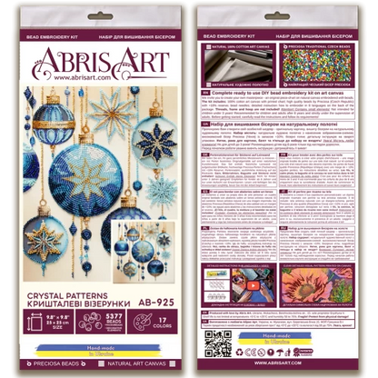 Crystal Patterns Beading Embroidery Kit - Abris Art