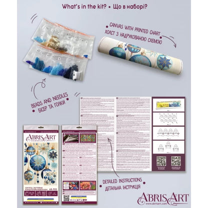 Crystal Patterns Beading Embroidery Kit - Abris Art