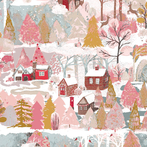 Adventale by Katarina Roccella - Christmas Village - Art Gallery Fabric
