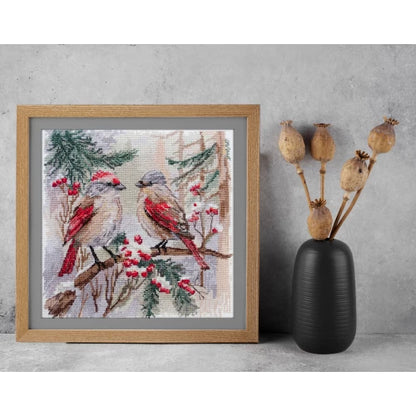 Chittering About Winter Cross Stitch Kit - Abris Art