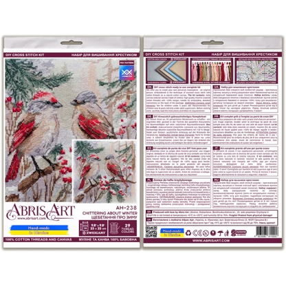 Chittering About Winter Cross Stitch Kit - Abris Art