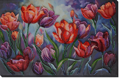 An Inspiring Palette Beading Embroidery Kit - Abris Art