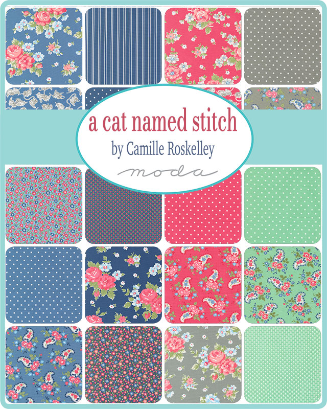 A Cat Named Stitch (Camille Roskelley) - Fat Quarter Bundle 40pcs - Moda