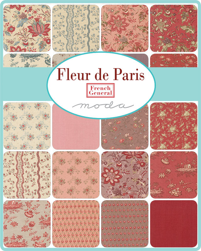Fleur De Paris (French General) - Fat Quarter Bundle 38pcs - Moda
