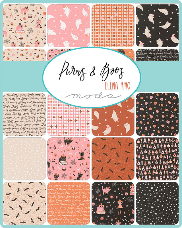 Purrs And Boos (Elena Amo) - 2.5" Mini Charms - Moda