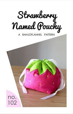 Strawberry Named Pouchy Pattern - Banjoflannel