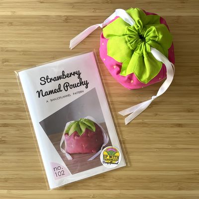 Strawberry Named Pouchy Pattern - Banjoflannel