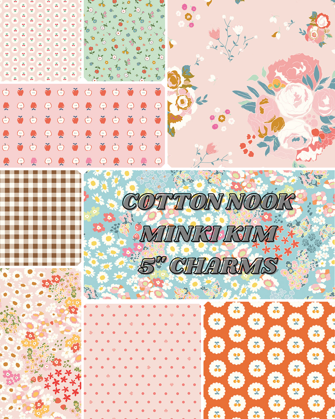 **PRÉCOMMANDE** Cotton Nook - 5" Stacker - Minki Kim (Riley Blake Designs)