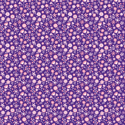 Purple Unicorn Kingdom Flowers - Riley Blake Designs