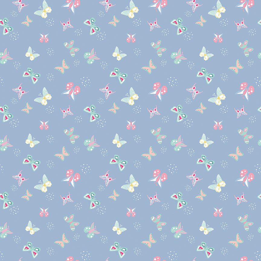 Poppy & Posey - Butterflies Periwinkle - Riley Blake Designs