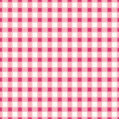 Hope in Bloom - Plaid Hot Pink - Riley Blake Designs