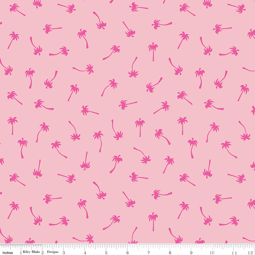 Sunshine Blvd - Pink Palm Trees - Riley Blake Designs