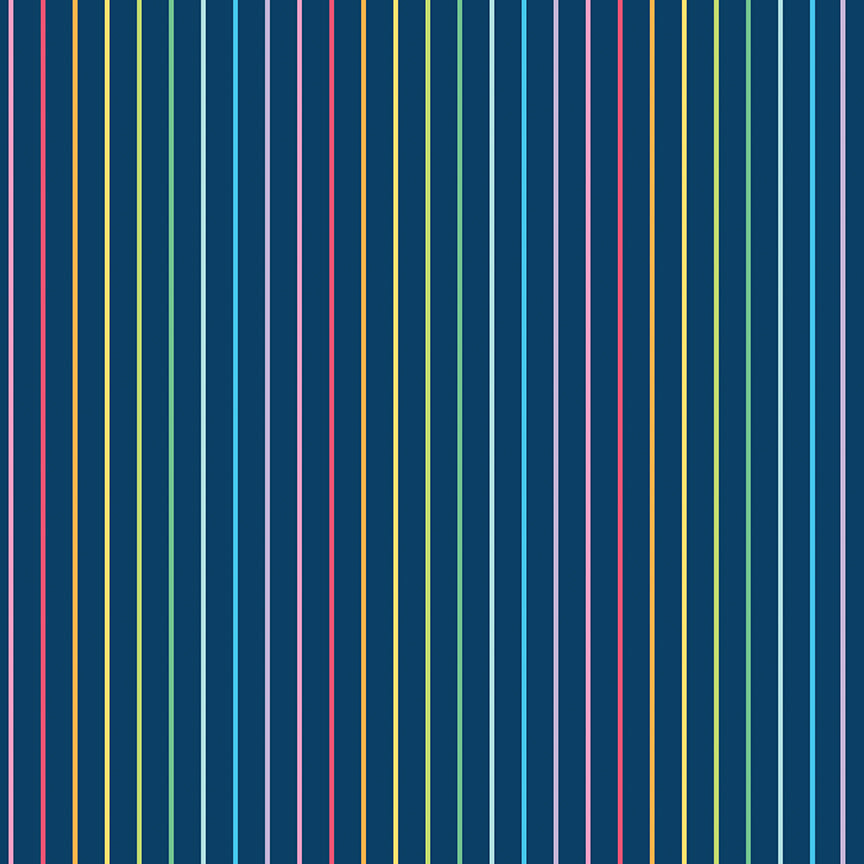 Sunshine Blvd - Navy Stripes - Riley Blake Designs