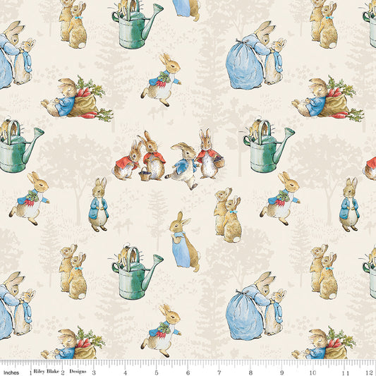 The Tale of Peter Rabbit - Cream Main - Riley Blake Designs