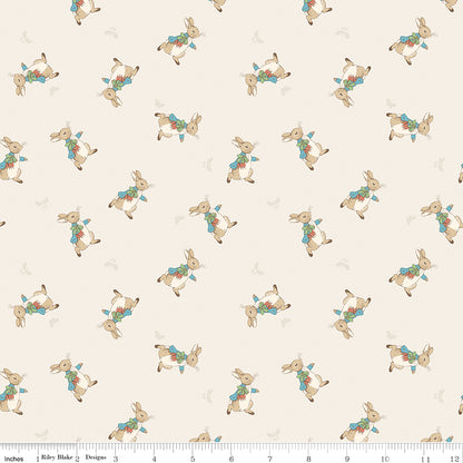 The Tale of Peter Rabbit - Peter Toss Crème - Riley Blake Designs