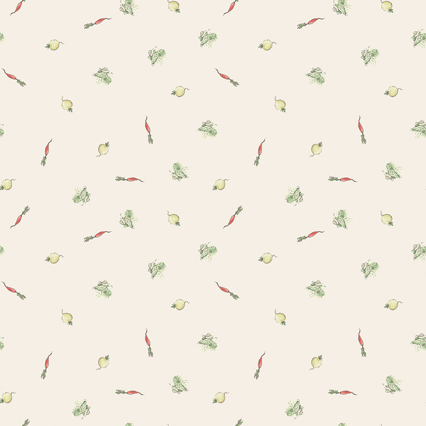 The Tale of Peter Rabbit - Veggies Cream - Riley Blake Designs