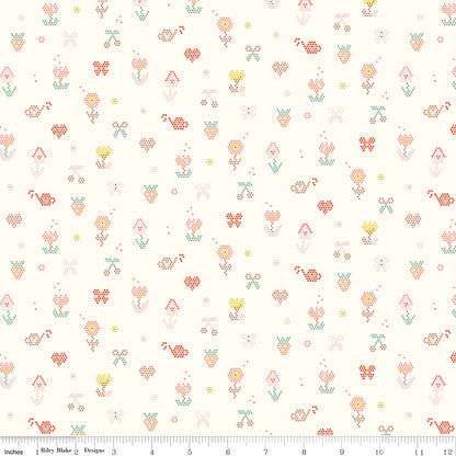Sunsetridge by Minki Kim - Cream Dots - Riley Blake Designs