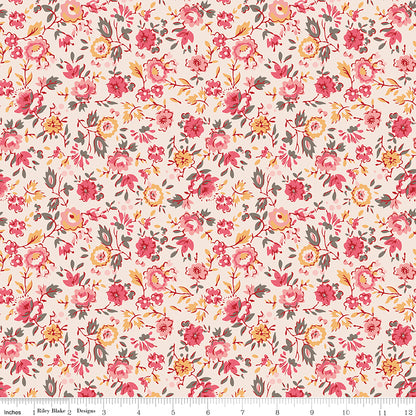 Pieces & Plenty - Coral Flowers - Lori Holt
