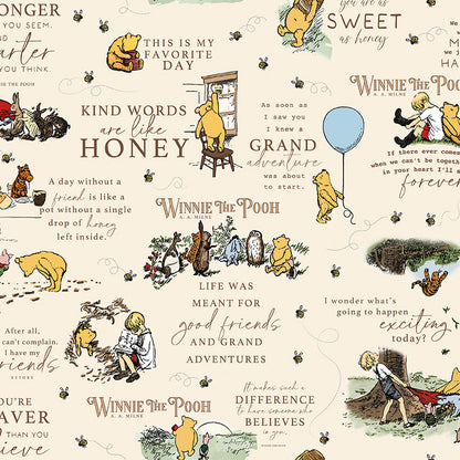 Winnie the Pooh (Echo Park Paper co) - Cream Main - Riley Blake Designs