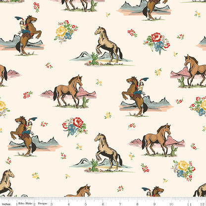 Cowgirl (Echo Park Paper co) - 5" Charms - Riley Blake Designs
