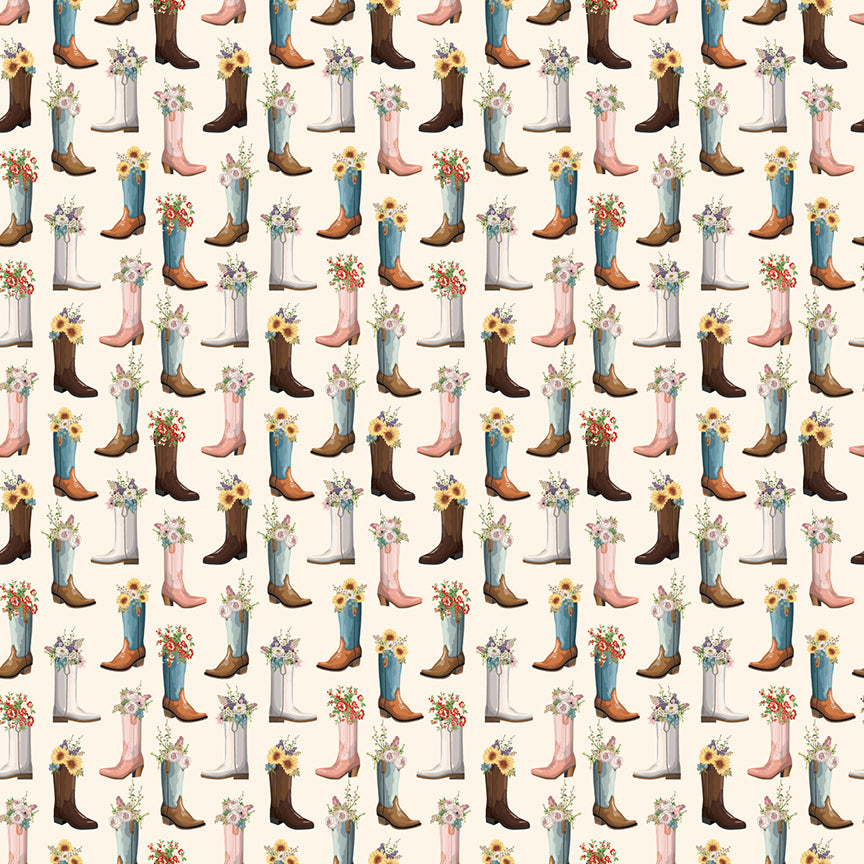 Cowgirl (Echo Park Paper Co.) - Cream Boots - Riley Blake Design