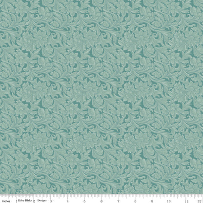 Cowgirl (Echo Park Paper Co.) - Blue Leather - Riley Blake Design