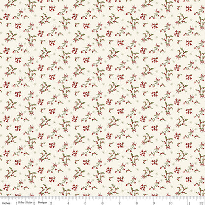 Christmas Greetings (Sandy Gervais) - Creme Baie - Riley Blake Designs