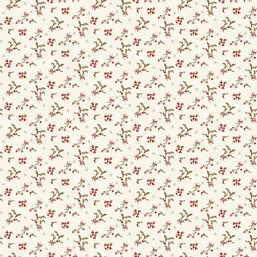 Christmas Greetings (Sandy Gervais) - Creme Baie - Riley Blake Designs