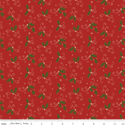 Christmas Greetings (Sandy Gervais) - Holly - Riley Blake Designs